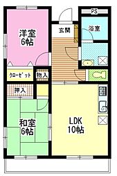 エクセレントファルコン 2LDKの間取図画像