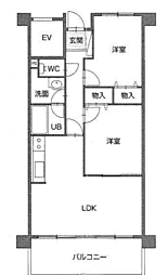 間取図画像 2LDK