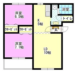 間取図画像 2LDK