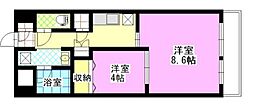 スプレンドーレ医大東 1LDKの間取図画像