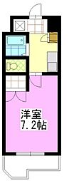 昭和ハイム東古松 1Kの間取図画像