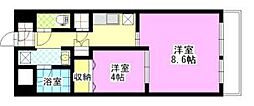 スプレンドーレ医大東 1LDKの間取図画像