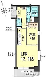 シュトラール医大東 1LDKの間取図画像