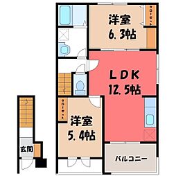 雀宮駅 7.1万円