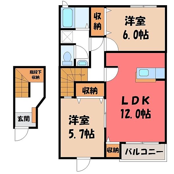 同じ建物の物件間取り写真 - ID:209005624433