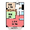 サンポワール宇都宮2階6.2万円