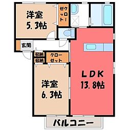 間取図画像 2LDK