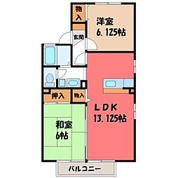 間取図画像 2LDK