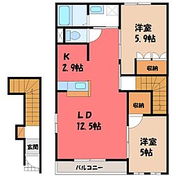 ヴィーブル ハイツ B 2階