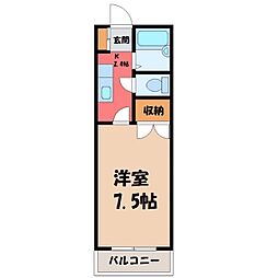 メゾンド・エイミー 1Kの間取図画像