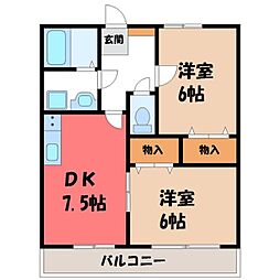 間取図画像 2DK