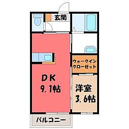 間取図画像 1LDK