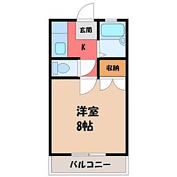 間取図画像 1K