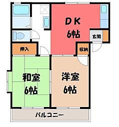間取図画像 2DK