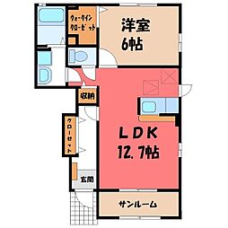 JURI 1LDKの間取図画像