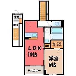 セルティーガ 1LDKの間取図画像