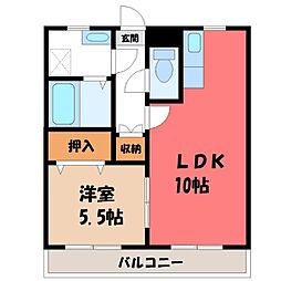 メゾンドカンパーニュ 1LDKの間取図画像