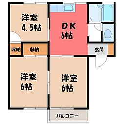 コーポOMA 3DKの間取図画像