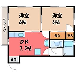 イーストハイツ 2階/-