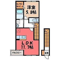 セレクションD 1LDKの間取図画像