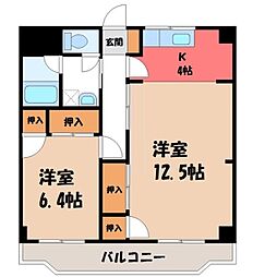 グランドハイツ 2Kの間取図画像