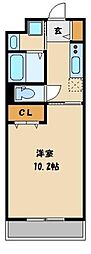 東武野田線 岩槻駅 徒歩5分の賃貸マンション 1階1Kの間取り