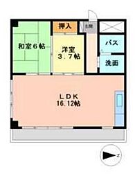 さくらヴィレッジ 2階2LDKの間取り