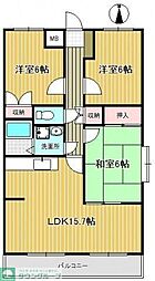ボヌール21 3階3LDKの間取り