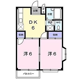 間取図画像 2DK
