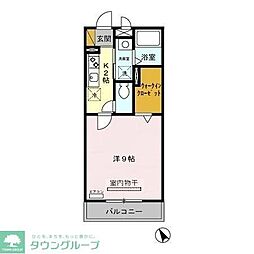I・ヴィレッジ堀崎 1Kの間取図画像