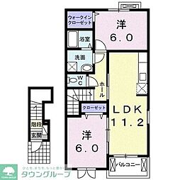 カンタービレ 2LDKの間取図画像