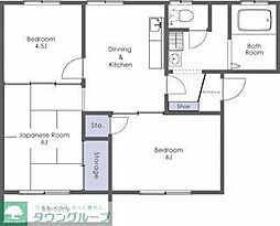 スズトハイツA 3DKの間取図画像