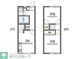 レオパレスラ・フォンテ 2DKの間取図画像