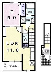 ソラーレ 1LDKの間取図画像