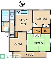 プロスペリティー行田 2SDKの間取図画像