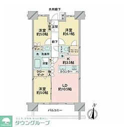 プレミスト大宮氷川参道 3LDKの間取図画像