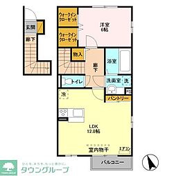 アイウインド 1LDKの間取図画像