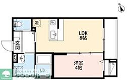 robot home 西大宮IV 1LDKの間取図画像