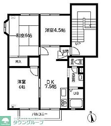 東都オレンジキャッスル岩槻 3DKの間取図画像