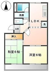 ベル・ノーブル 2LDKの間取図画像