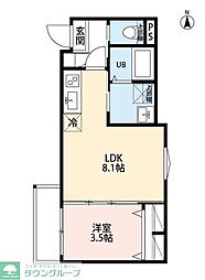 robot home 西大宮V 1LDKの間取図画像