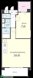 BELLFORT 1LDKの間取図画像