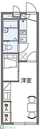 レオパレス植木 1Kの間取図画像