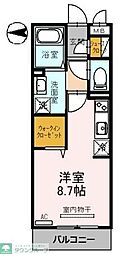 フェルカ ワンルームの間取図画像