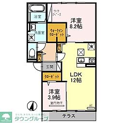 レジェーロ 2LDKの間取図画像