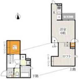 CB大宮グロース 1Kの間取図画像