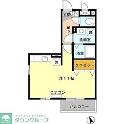 AGスクエア ワンルームの間取図画像