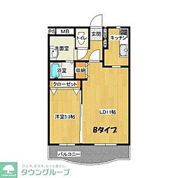 ポラリス 1LDKの間取図画像