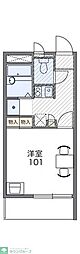 レオパレスMARUTAKA 1Kの間取図画像