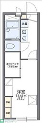 レオパレス北五反田 1Kの間取図画像